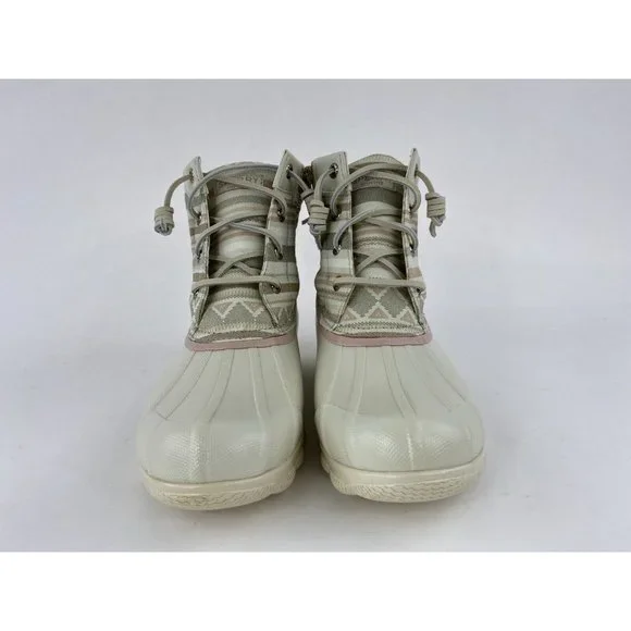 Sperry Top Sider Women's Duck Boots Tan Pink Pattern Syren Gulf Playa STS87057 - Picture 7 of 11